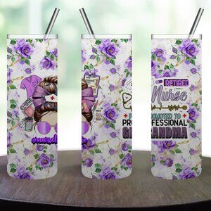 Stainless Steel 20oz RETIRED NURSE Tumbler